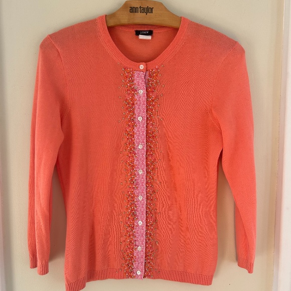 Vintage Jackie J. Crew Beaded Cardigan - Picture 1 of 7
